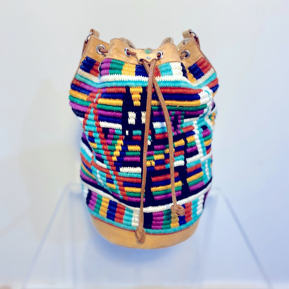 Authentic vintage, handmade bag, cross, body or shoulder